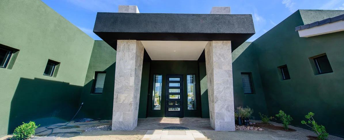 Enhance your building facade with color and elements of wood, earth, fire, metal, and water to promote mental and emotional wellbeing.