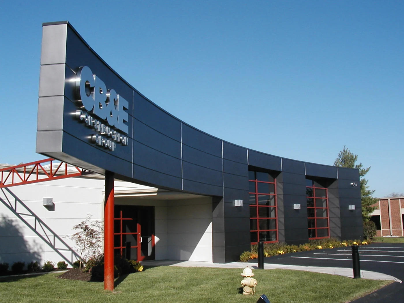 Façade restoration fit for the office of a sustainable-focused construction company. 