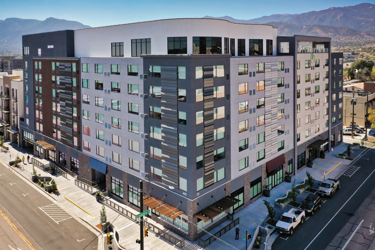 Construction of this new hotel came to life with a modern EIFS façade. 