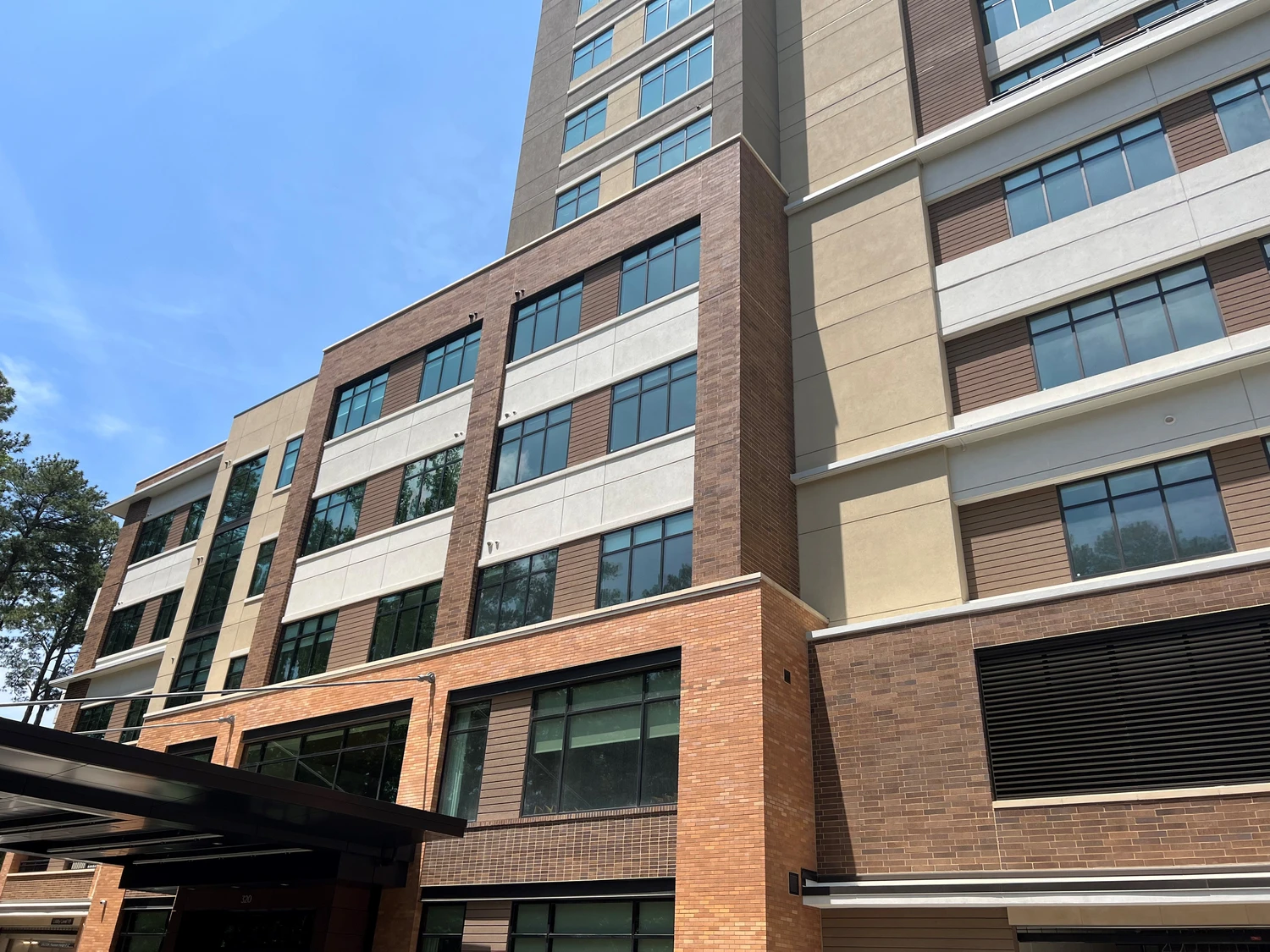 This North Carolina senior living facility used Dryvit EIFS for a modern façade that complements the rest of the neighborhood. 