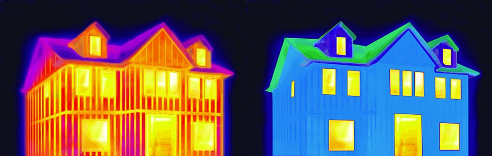 thermal imaging of houses